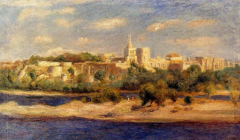 Bathers on the banks of the thone in Avignon 1910